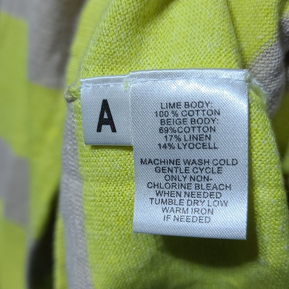 Ann Taylor Loft yellow and tan striped Sweater - Picture 6 of 6